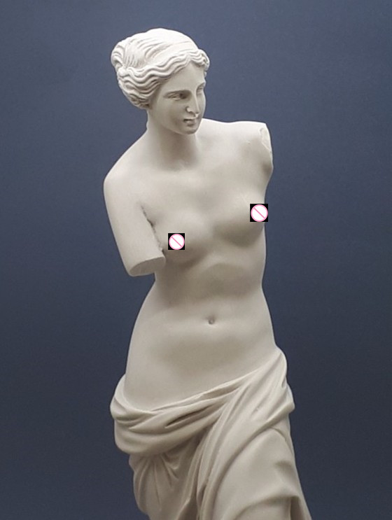 Romanong Mythology Dekorasyon Sculpture Gidak-on sa Kinabuhi White Marble Venus De Milo Statue