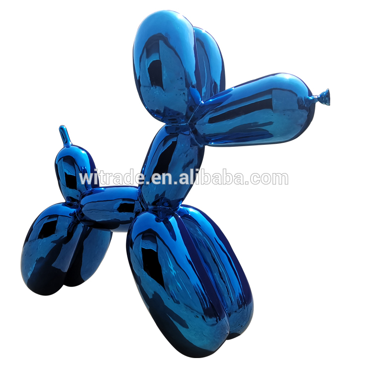 Babban Waje Bakin Karfe Koons Balloon Dog Sculpture