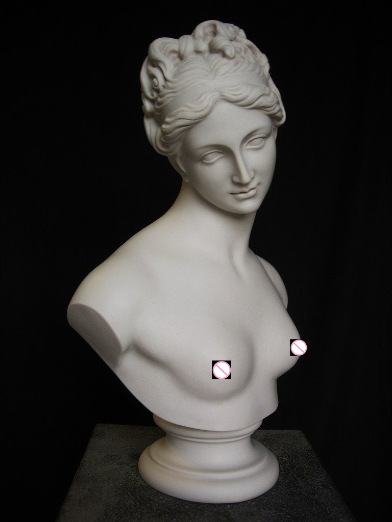 Roman Mythology Decorations Sculpture Life Size White Marble Venus De Milo Statue