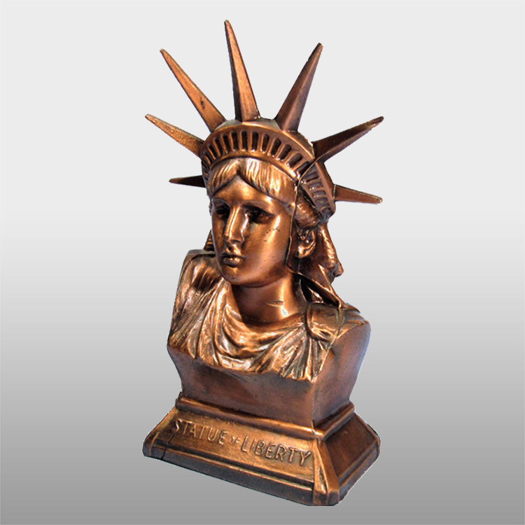 Metal sculpture table decoration large life size bronze and brass bust sculpture on sale