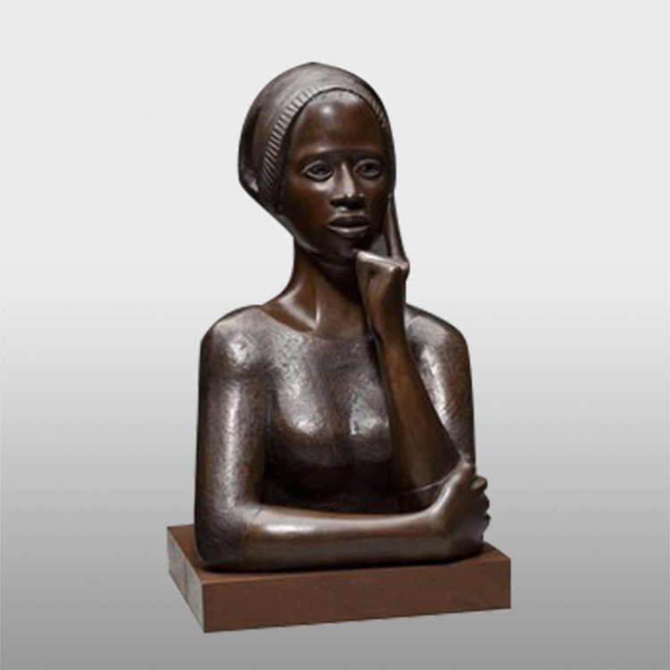 Hermoso busto grego de bronce Busto de artista de bronce personalizado á venda