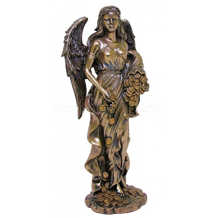 dekorative Gartenfrauenstatue Bronzedame sitzende Skulptur Neupreis