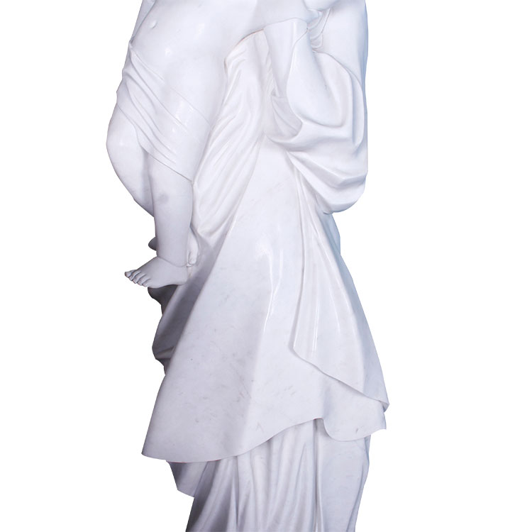उद्यान सजावट मूर्तिकला संगमरमर पत्थर वर्जिन मैरी प्रतिमा यीशु प्रतिमा के साथ
