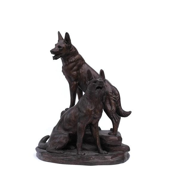 Kanpoko animalien lorategi handi eta bizidun brontzezko bulldog estatua handi modernoa salgai