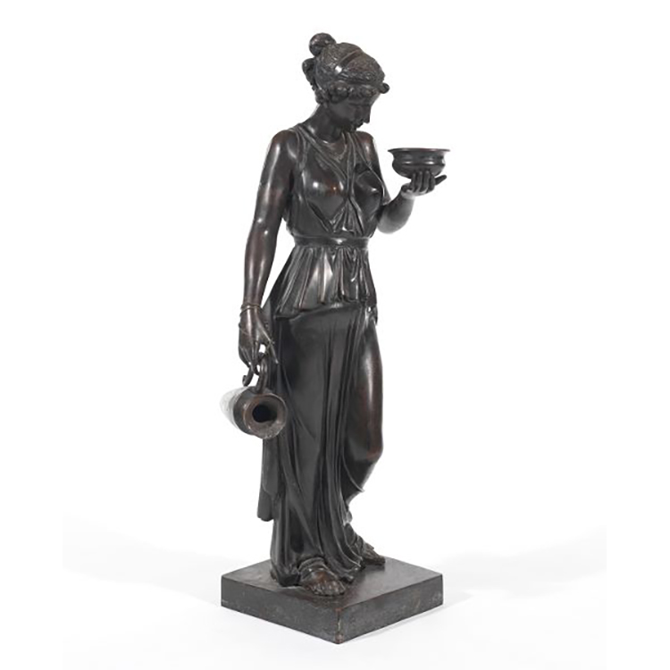 decorative garden woman statue bronze lady sitting sculpture factory price