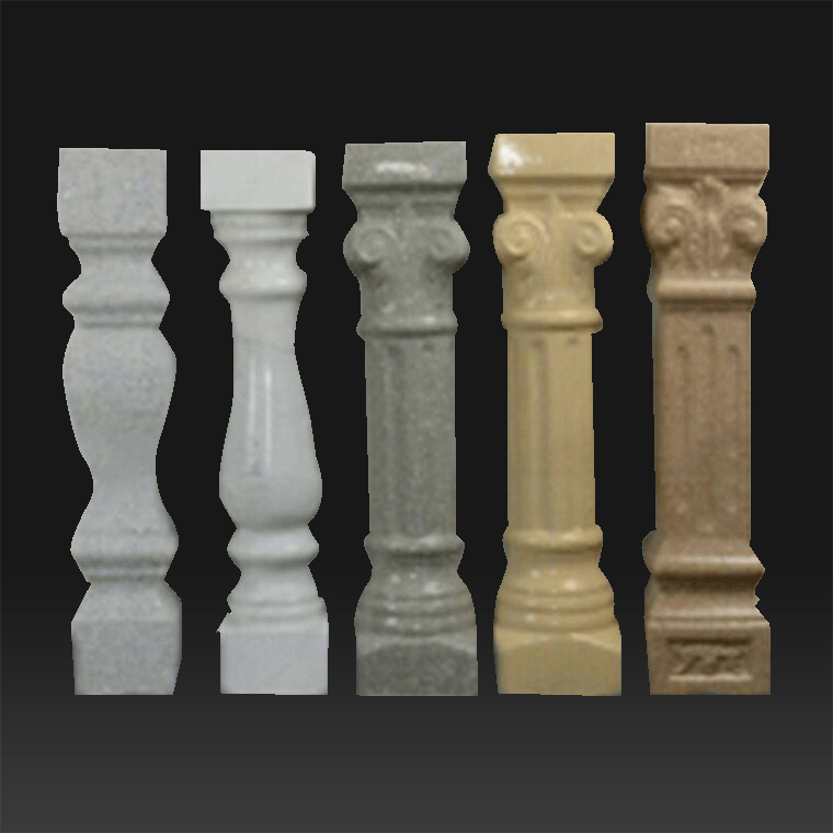 Decorative roman yellow marble stone pillar designs