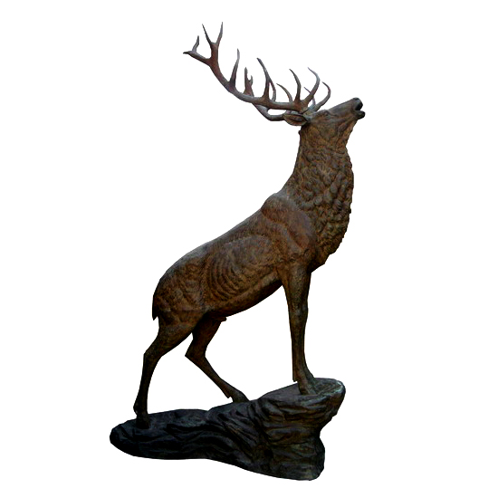 Park and  garden decoration animal sculpture modern life-size bronze deer garden statues