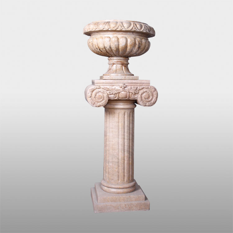 Hortus albus lapis flowerpot sculpturae pretio