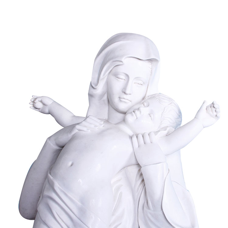 patung hiasan taman Batu marmar patung mary dara dengan patung Yesus