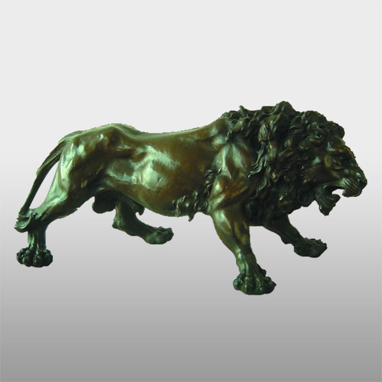 Garden Decor Antique bronze lion sculpture para sa pagbebenta