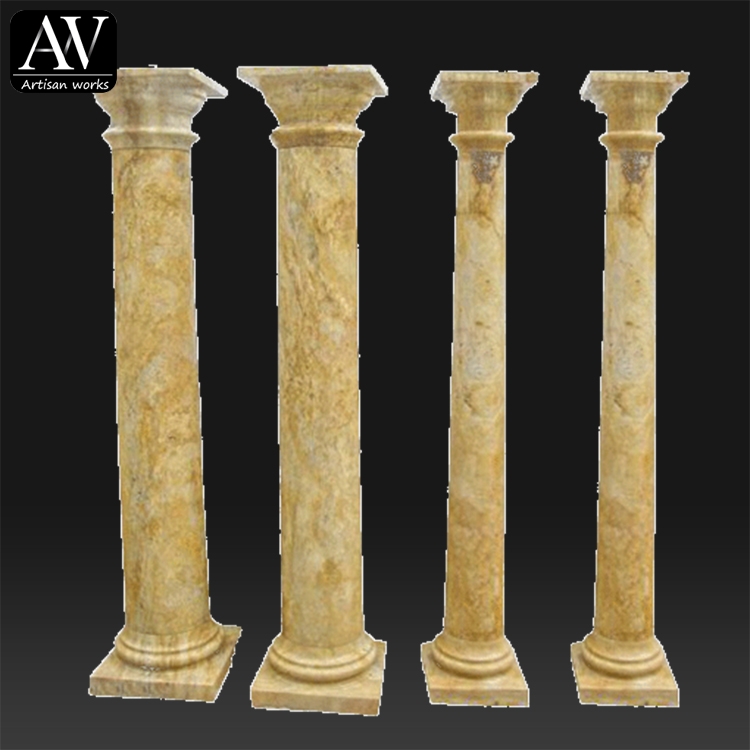 Decorative romanus flavo marmorea columna lapidea designs