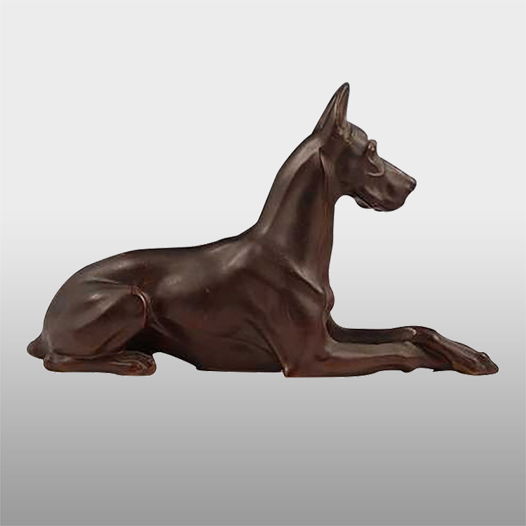 Decor metal crafts life size dog sculpture