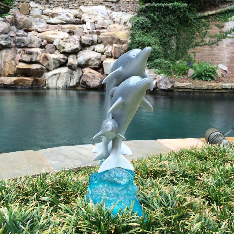 dolphin bronze sculpture 08